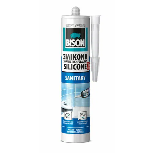 BISON SILICONE SANITARY WHITE